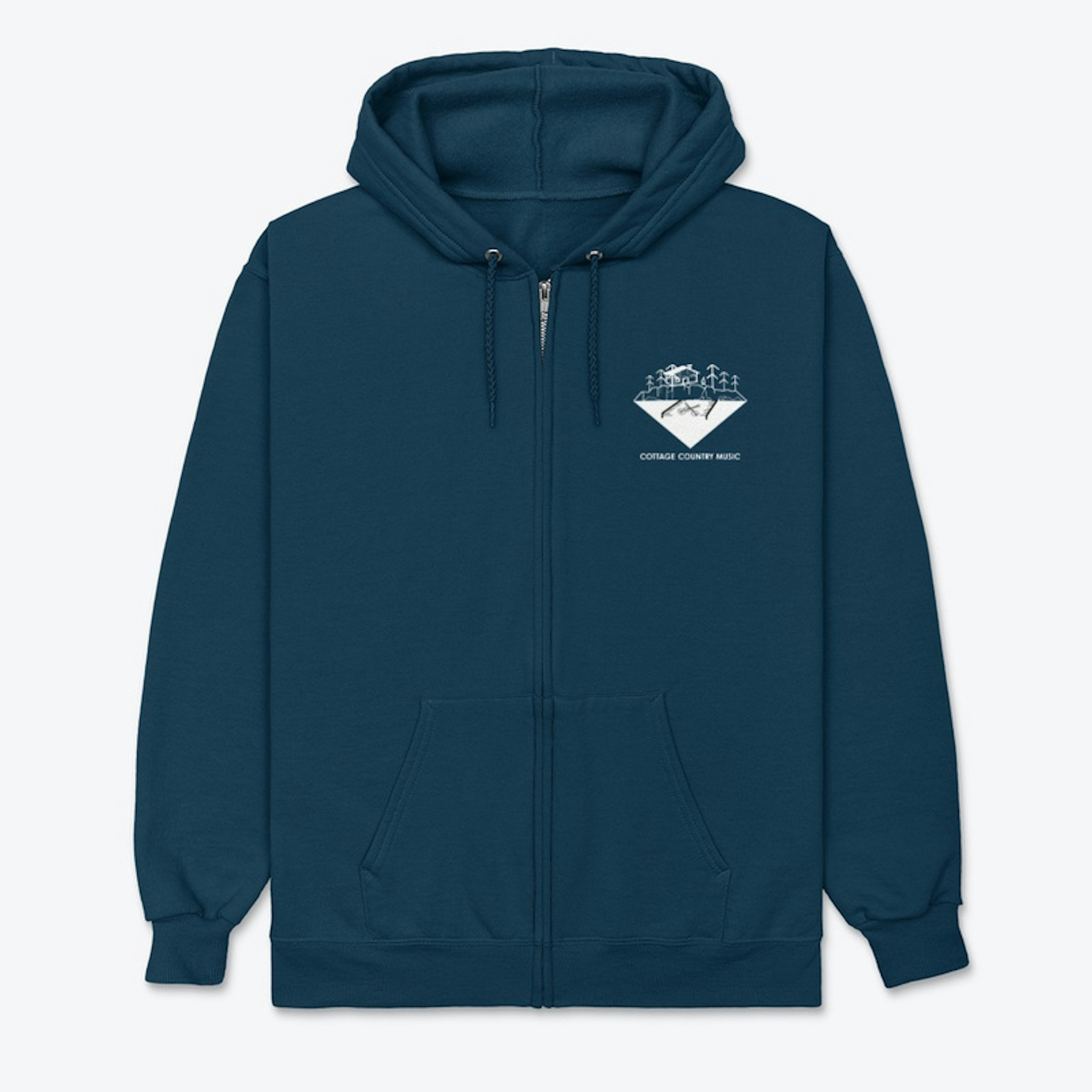 Cottage Country Music Zip Up Hoodie